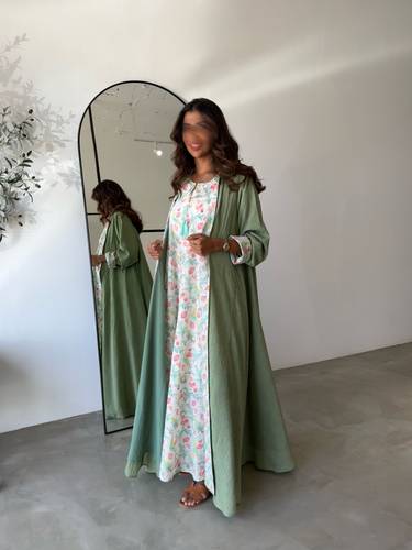 Pure cotton two piece abaya