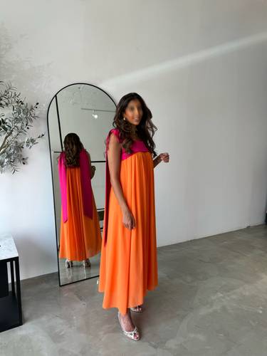 Maxi chiffon dress