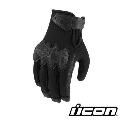 طقم قفاز حماية ايكون اللون اسود PDX3™ CE Gloves