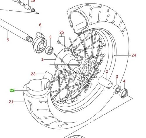 لستك كفر أمامي DR-Z400SM