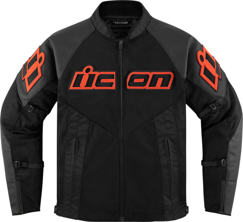 جاكيت الحماية اللون اسود ماركة ايكون Mesh AF™ Leather Jacket