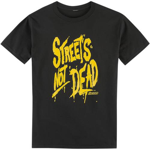 تي شيرت اسود ماركة ايكون  STREET NOT DEAD