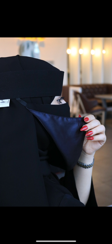  نقاب سرد غير مبطن + نقاب مبطن حرير - غير مقوى، قطعتين