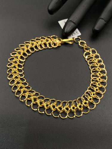 سوارة ذهب جنزير أصفر عيار 21 