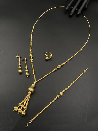 طقم سبحة دوريكا ذهب أصفر عيار 21