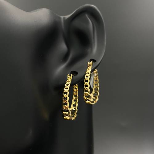 حلق جنزير ذهب ايطالي عيار 18