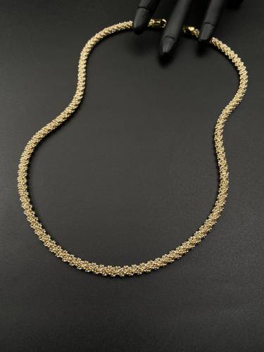 عقد جنزير ذهب ايطالي أصفر عيار 18 