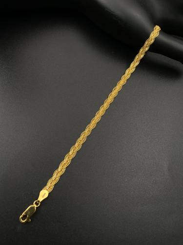 سوارة مجدول ذهب أصفر عيار 21 