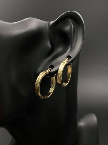 حلق ذهب ايطالي عيار 18