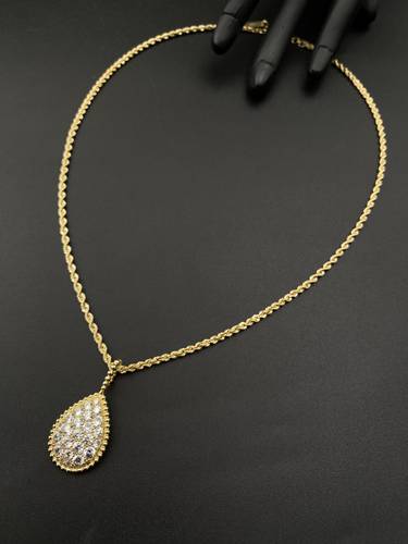 عقد ذهب اصفر عالمي عيار 18