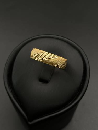 دبلة ذهب أصفر عيار 21 مقاس 14