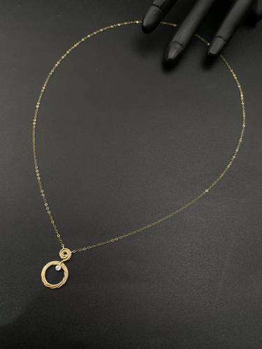 عقد ذهب أصفر عيار 18 