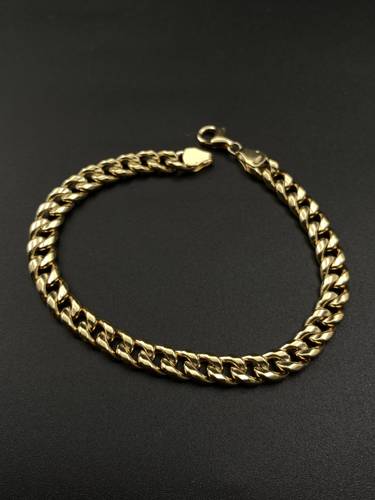 سوارة جنزير ذهب ايطالي أصفر عيار 18 