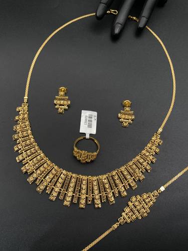 طقم شبكة ذهب اصفر عيار 21