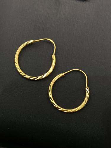 حلق ذهب عيار 21