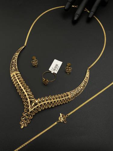طقم غصن الزيتون ذهب عيار 21