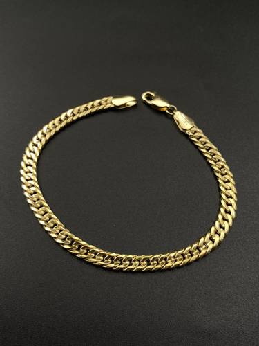 سوارة جنزير ذهب ايطالي أصفر عيار 18