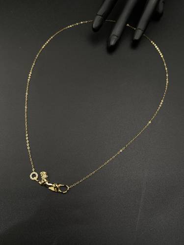 عقد ذهب اصفر عالمي عيار 18