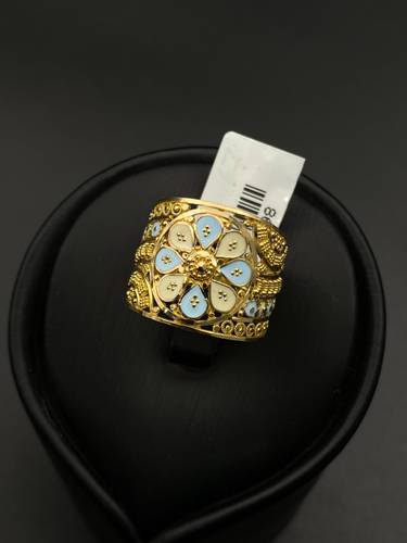 خاتم ذهب هندي عيار 21 مقاس 17