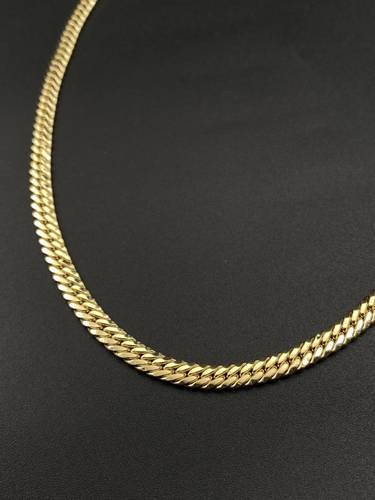 عقد جنزير ذهب ايطالي أصفر عيار 18 