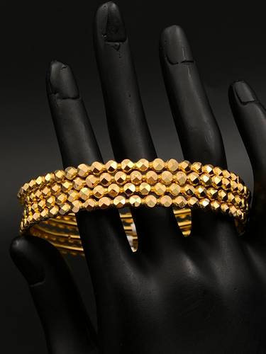 معضد ذهب عيار 21 مقاس 18 ( السعر للحبة الواحده )