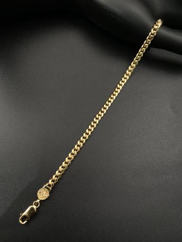 سوارة جنزير ذهب ايطالي أصفر عيار 18