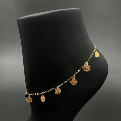 خلخال ذهب عيار 21