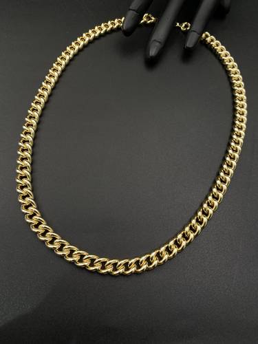 عقد جنزير ذهب ايطالي أصفر عيار 18 
