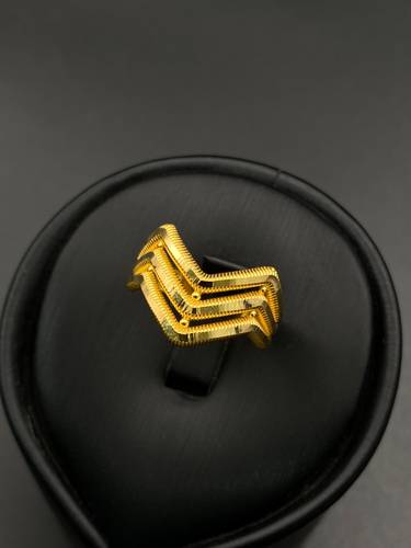 خاتم ذهب اصفر عيار 21
