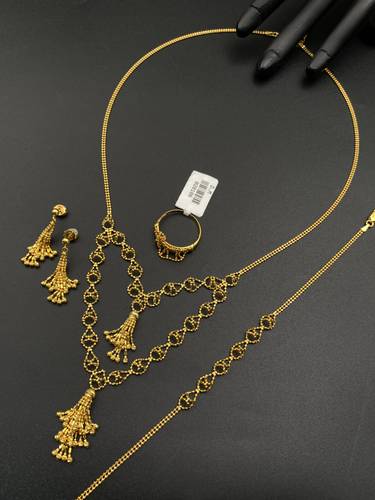 طقم دوريكا ذهب ايطالي أصفر عيار 21 