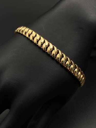 سوارة جنزير ذهب ايطالي عيار 18