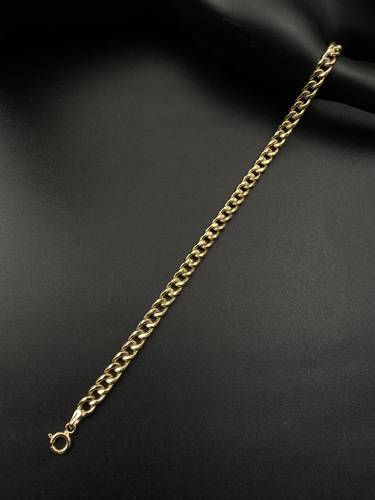 سوارة جنزير ذهب ايطالي أصفر عيار 18 