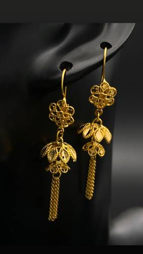 حلق ذهب أصفر عيار21