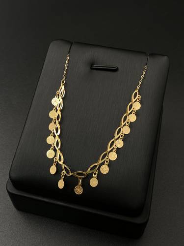 عقد ذهب عيار 21
