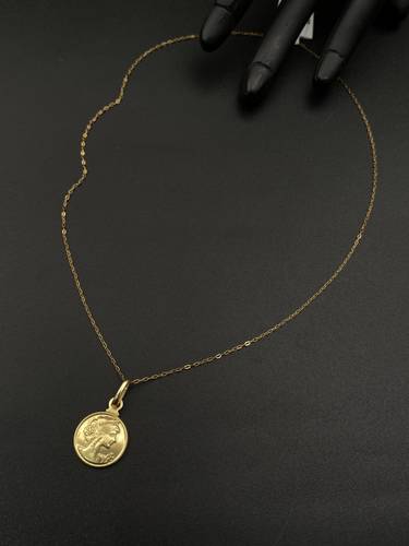 عقد الملكة ذهب ايطالي عيار 18