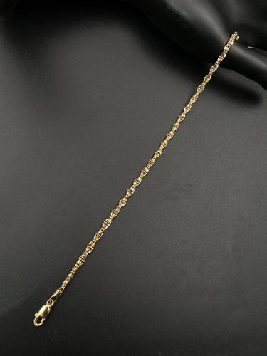 سوارة مجدول ذهب ايطالي عيار 18