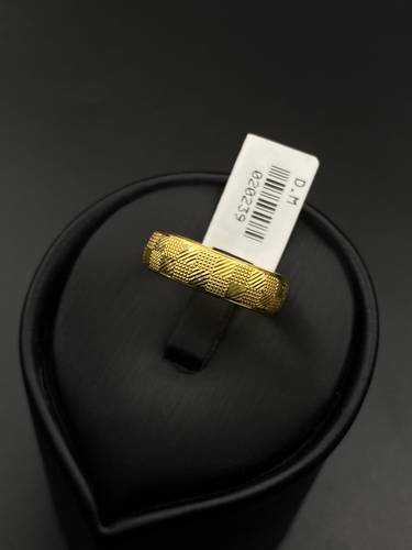 دبلة ذهب عيار ٢١ مقاس ١٩