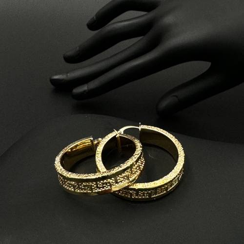 حلق ذهب إيطالي عيار ١٨