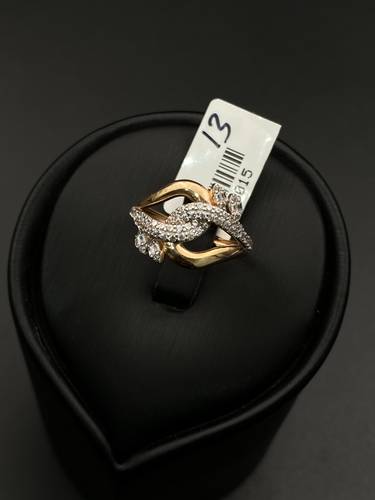 خاتم ذهب روز عيار 18  مقاس13