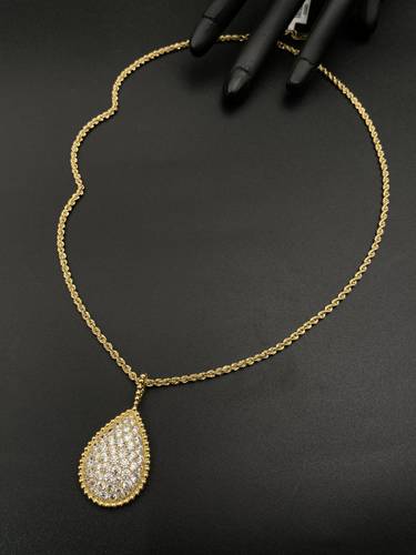 عقد ذهب اصفر عالمي عيار 18