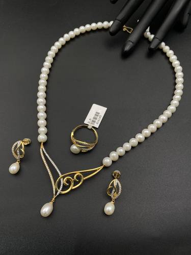 طقم ذهب لولو فانسي زراعي عيار 18