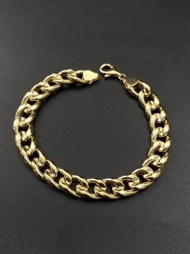 سوارة جنزير ذهب ايطالي أصفر عيار 18 
