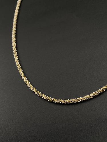 عقد مبروم ذهب ايطالي أصفر عيار 18 