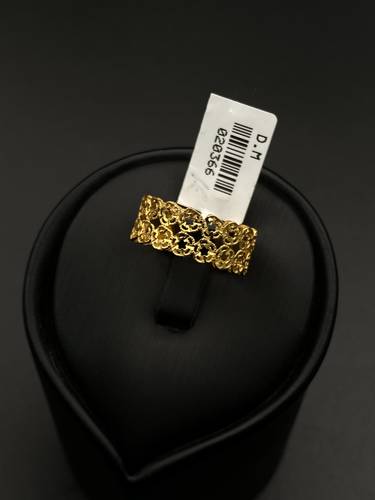 دبلة ذهب عيار 21 مقاس 16