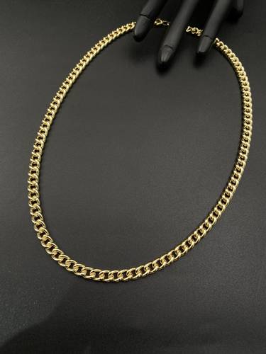 عقد جنزير ذهب ايطالي أصفر عيار 18 