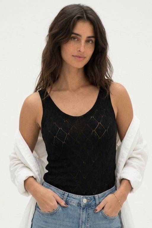 Breeze knit top - Black