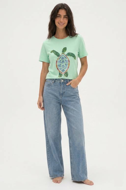 Green turtle - mint green