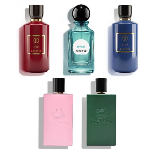مجموعة عطور ( الأزرق  - تيفاني - الأحمر - الأخضر - بينك )