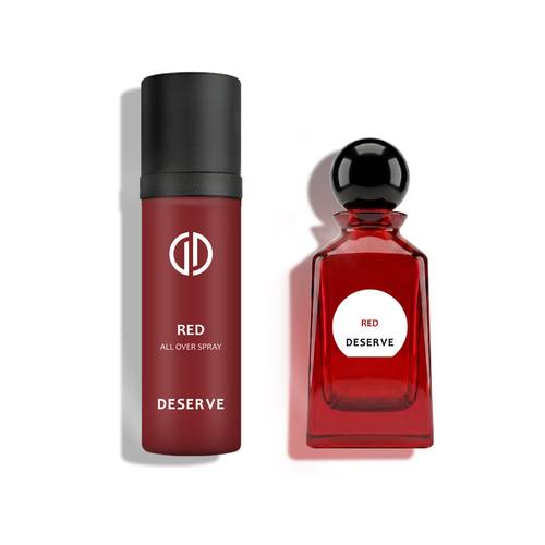 مجموعة الأحمر ( عطر الأحمر- الأحمر رذاذ للجسم والشعر)
