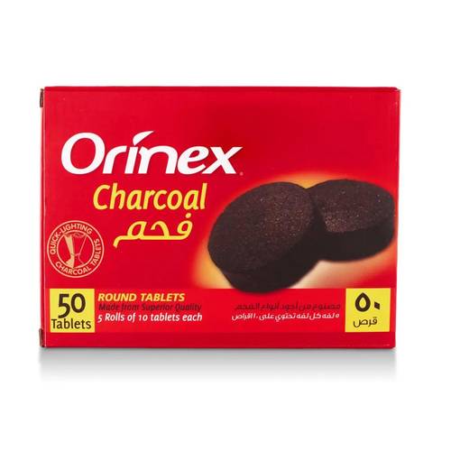 فحم اورينكس مدور مغلف (50 ح)